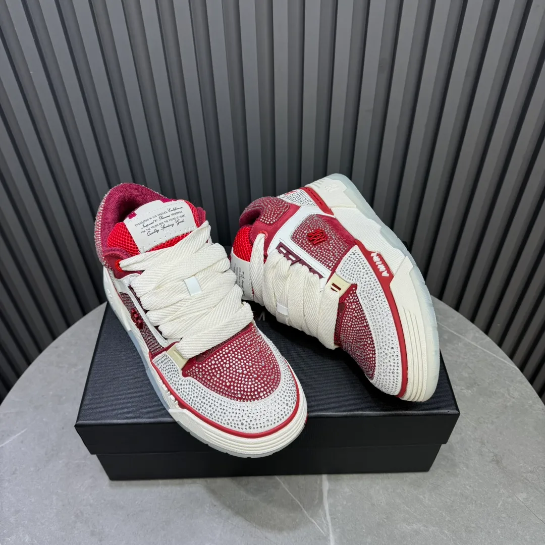 Men's shoes 💰660💰 AMIRI AMIRI trendy brand hot sale 🔥 Available all year round, couples 💑 Official website synchronization Imported fabrics 1⃣️ vs 1⃣️ replica, original factory special original sole, 35-45 (45. non-refundable)